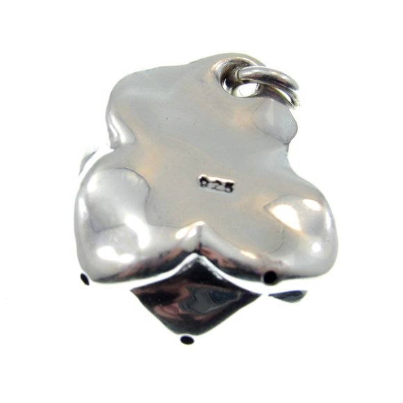 Solid 925 Sterling Silver 3D Chunky Rose Bloom Pendant, Royal Tudor Emblem - Picture 10 of 10